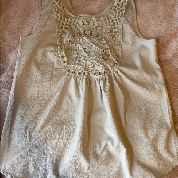 Light and Airy, Cream Sleeveless Top and Pants Set Size M NWOT Never Worn - Picture 3 of 8